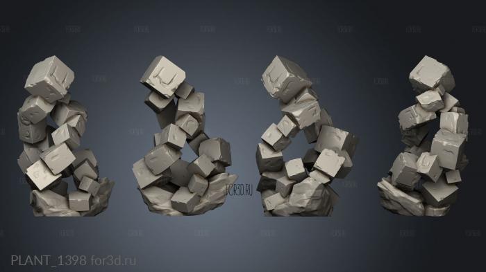 Cube Crystal Feature stl model for CNC