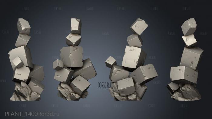 Cube Crystal stl model for CNC