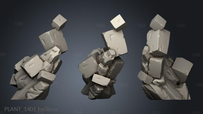 Cube Crystal stl model for CNC