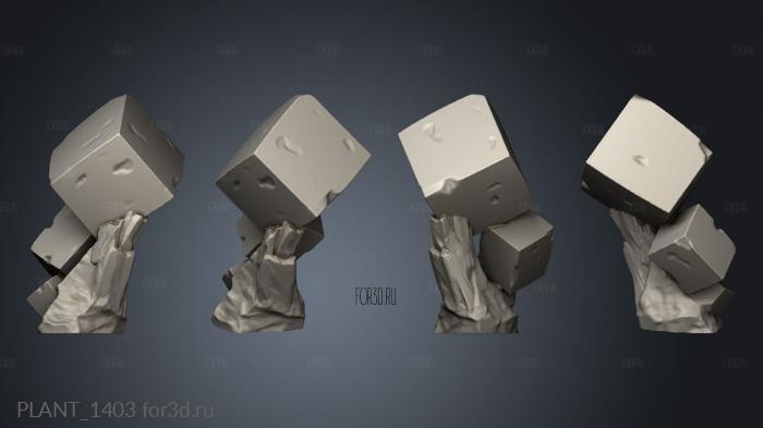 Cube Crystal stl model for CNC