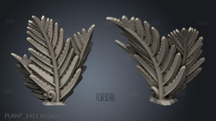 Ferns Fern stl model for CNC