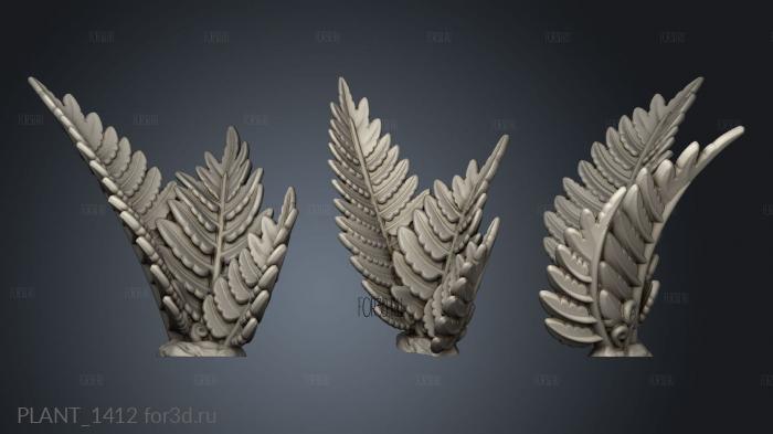 Ferns Fern stl model for CNC