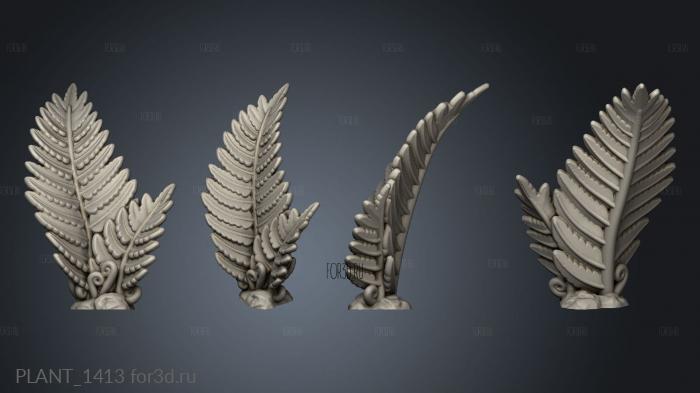 Ferns Fern stl model for CNC