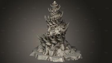 Фантастические Растения и Камни Подарки Подарок Опасная Скала 3d stl модель для ЧПУ