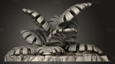 Зеленую Монстеру 3d stl модель для ЧПУ