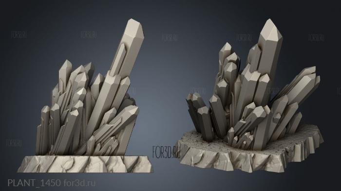 Core Rock Magic Crystals stl model for CNC