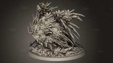 Покрытый Инеем Дракон 3d stl модель для ЧПУ