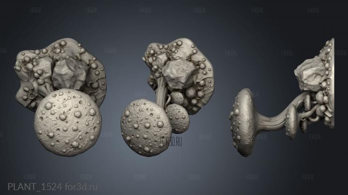 Mushroom Spore Setz Dead Deathcap stl model for CNC