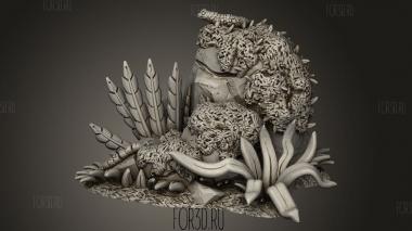 Камень Ящерицы в Сердцевине Джунглей 3d stl модель для ЧПУ