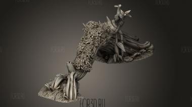 Сердцевина Джунглей-Длинное Изогнутое Дерево 3d stl модель для ЧПУ