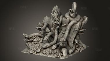 РЫЦАРЬ ЗМЕИ 3d stl модель для ЧПУ
