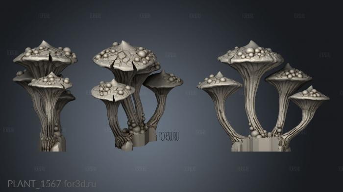 PLANT_1567 stl model for CNC