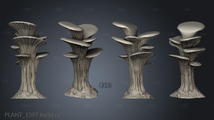 Terrain Marshroom stl model for CNC