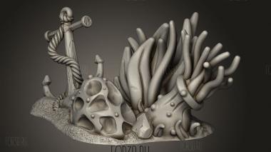 Основной Якорь Океанского рельефа 3d stl модель для ЧПУ