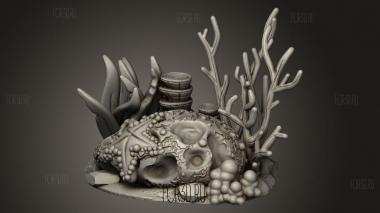 Ядро Океанического ландшафта Морская звезда Коралл 3d stl модель для ЧПУ