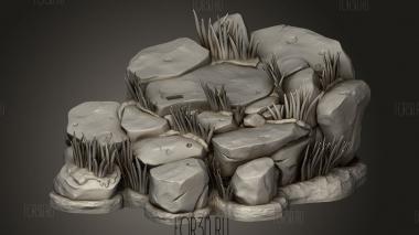 Хайлог Травяной Камень 3d stl модель для ЧПУ