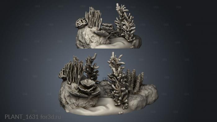 Rise the Shark God Terrain Under Water Scatter stl model for CNC