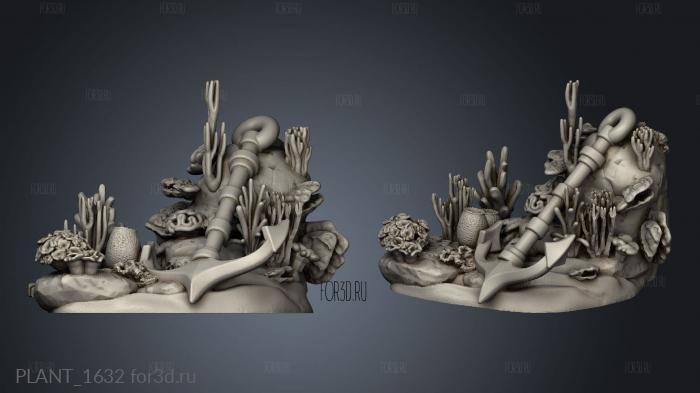 Rise the Shark God Terrain Under Water Scatter stl model for CNC