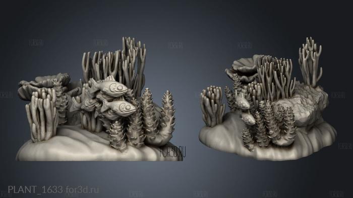 Rise the Shark God Terrain Under Water Scatter stl model for CNC