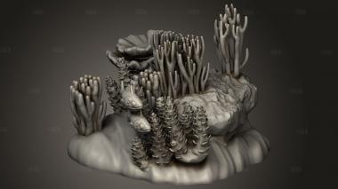 Поднимитесь на поверхность Бога-Акулы Под Водой 3d stl модель для ЧПУ