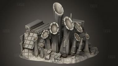 Здание тиранидских зданий 3d stl модель для ЧПУ