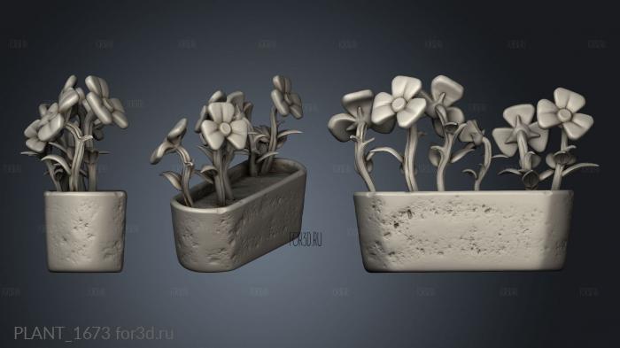 PLANT_1673 stl model for CNC