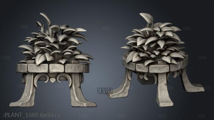 PLANT_1680 stl model for CNC