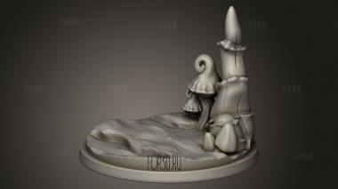 Пещера 3d stl модель для ЧПУ