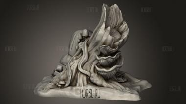 Дерево бузины 3d stl модель для ЧПУ