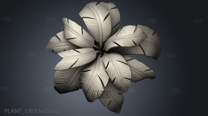 PLANT_1703 stl model for CNC