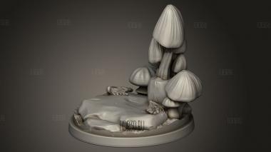 Грибы из Папоротника с Откидным Верхом 3d stl модель для ЧПУ