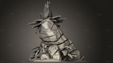 Основной Якорь Пляжного Рельефа и Пальма 3d stl модель для ЧПУ