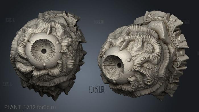 PLANT_1732 stl model for CNC