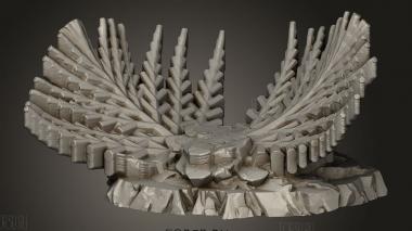 Сердцевина Гигантских Растений-Снежинок 3d stl модель для ЧПУ