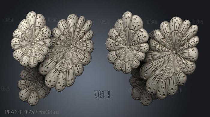 PLANT_1752 stl model for CNC