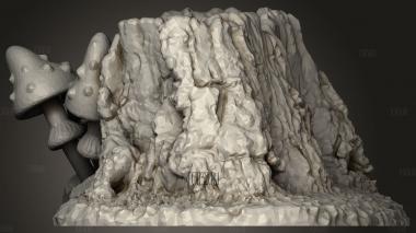 В лес пни-пеньки с грибами 3d stl модель для ЧПУ