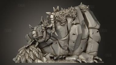 Сердцевина Джунглей-Большая Запутанная Скала 3d stl модель для ЧПУ