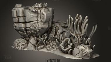 Ядро Океанской местности-Крабовая скала 3d stl модель для ЧПУ