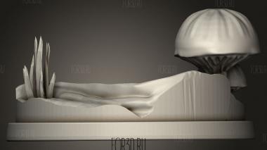Подлесок 3d stl модель для ЧПУ