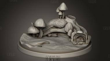 Подлесок 3d stl модель для ЧПУ