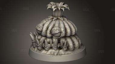 Пробудившийся Кактусовый Мини-Монстр 3d stl модель для ЧПУ