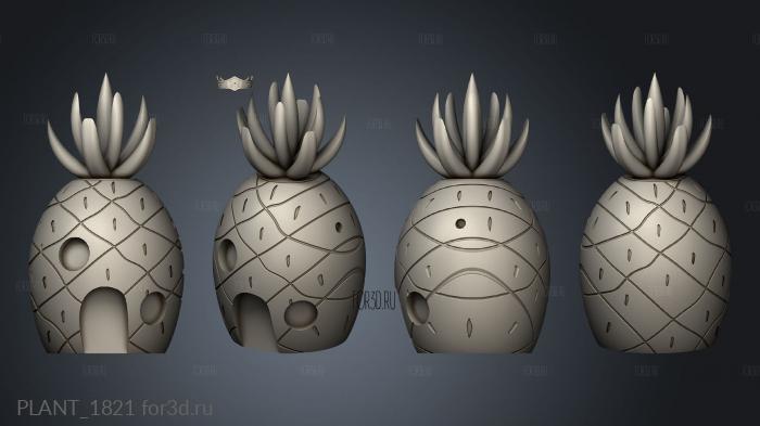 PLANT_1821 stl model for CNC