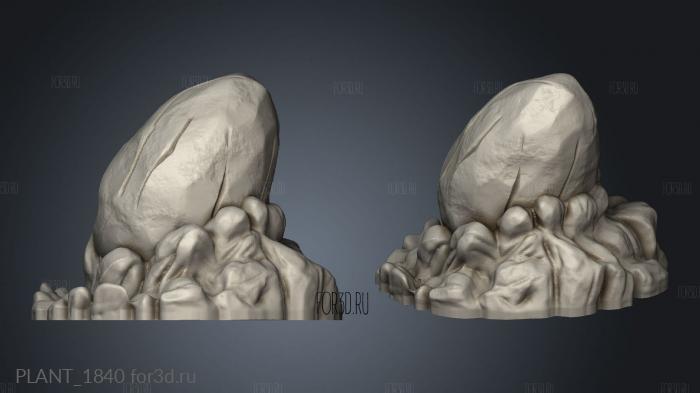 PLANT_1840 stl model for CNC