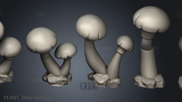 PLANT_1860 stl model for CNC