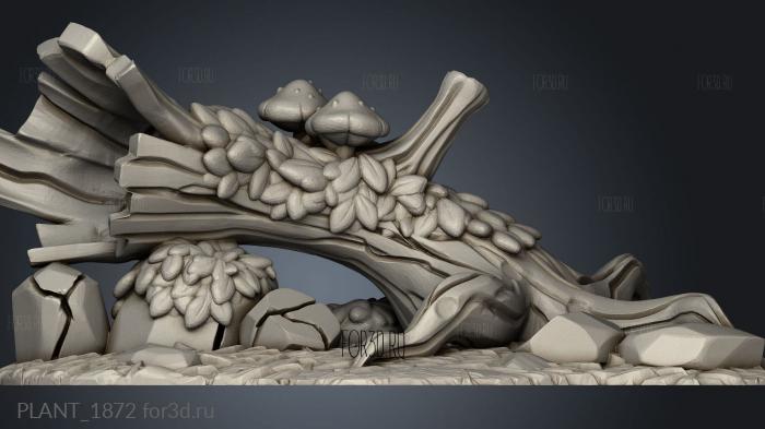 PLANT_1872 stl model for CNC