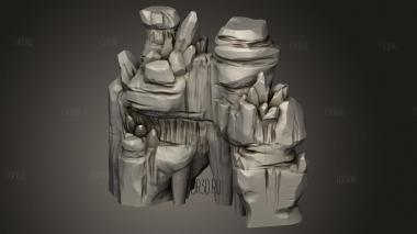 Хрустальные стены Грота Гоблинов 3d stl модель для ЧПУ