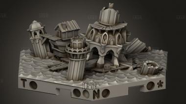 Океанская ВКЛАДКА 3d stl модель для ЧПУ