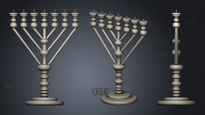 Candle Holder 3d stl for CNC