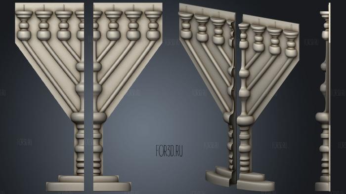 Candle Holder 3d stl for CNC