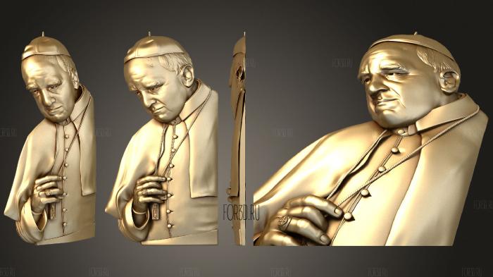 Pope francis3 3d stl модель для ЧПУ